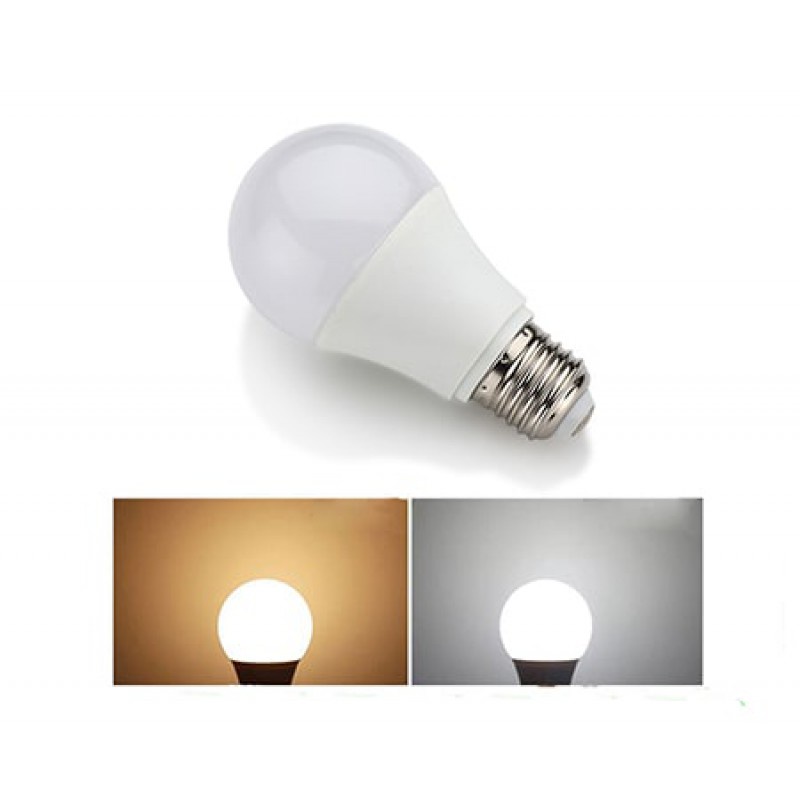 Bóng búp tròn led kín nước 3W 5W 7W 9W TRẮNG / VÀNG,  đui vặn E27, tiết kiệm điện siêu sáng