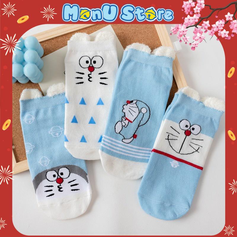 Tất vớ cổ thấp có tai DORAEMON DOREMON dễ thương cute MON0227