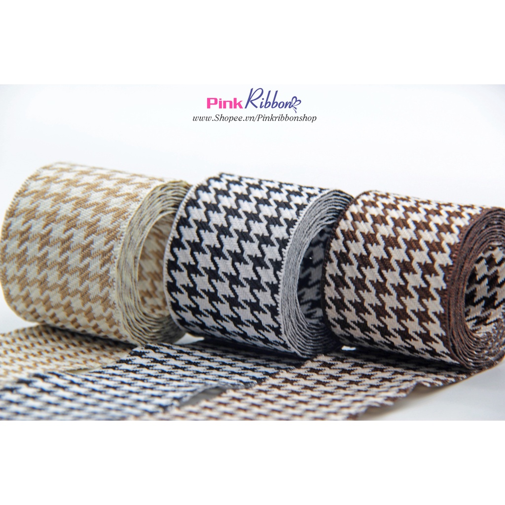 RB kẻ chéo lụa Kate 2 mặt kích thước 38mm
