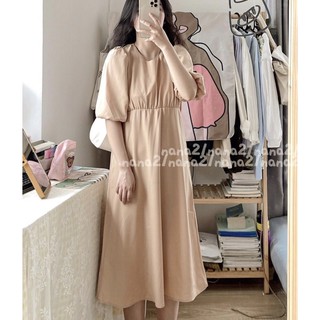 Váy trơn vintage dress