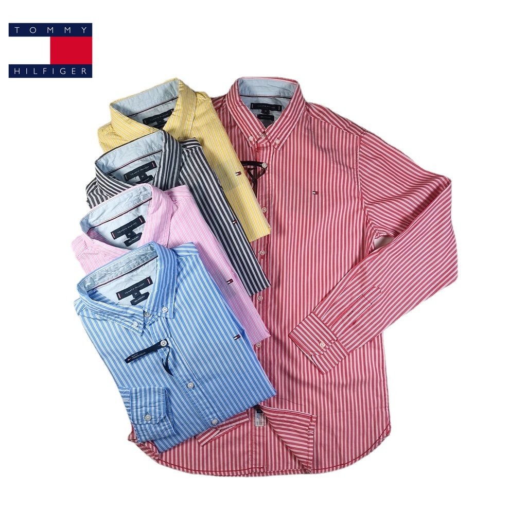 Áo Sơ Mi Tommy Hilfiger Hoạ Tiết Kẻ Sọc Phong Cách Doanh Nhân Cho Nam