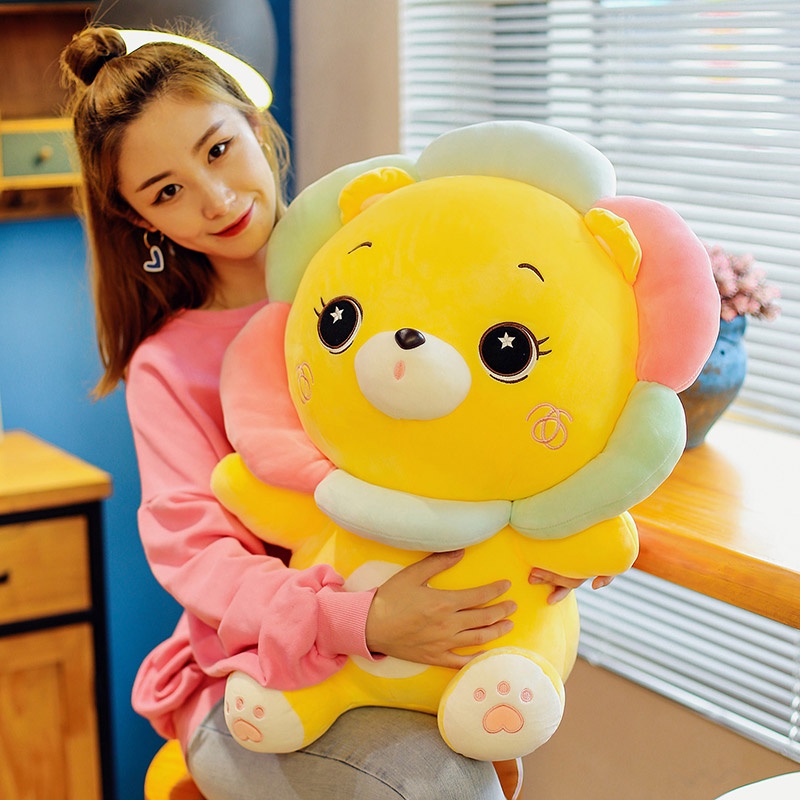 AIXINI ✨68cm Sunshine Lion Plush Toy Plushie Pillow Dolls Cute Soft Lion Stuffed Toy Stuffed Animals Kawaii Anime Plush Kid Child Gift