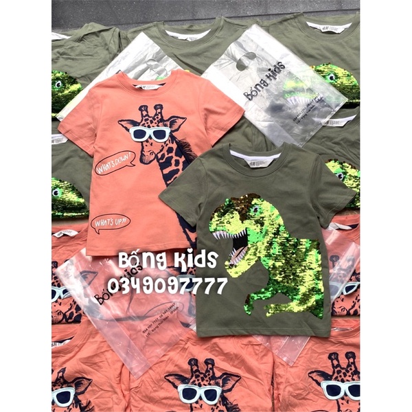 Áo Phông Bé Trai In Hình HaM