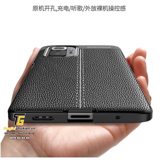 Ốp lưng Xiaomi Redmi Note 10 Pro silicon giả da Auto Focus