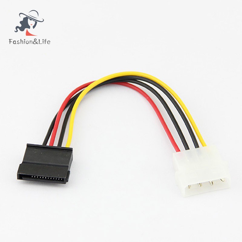 Bộ 3 Đầu Chuyển Đổi Nguồn Điện 4 Pin Sang Sata 15pin 15cm 1x4 Pin Sang 1x15 Pin / Sata