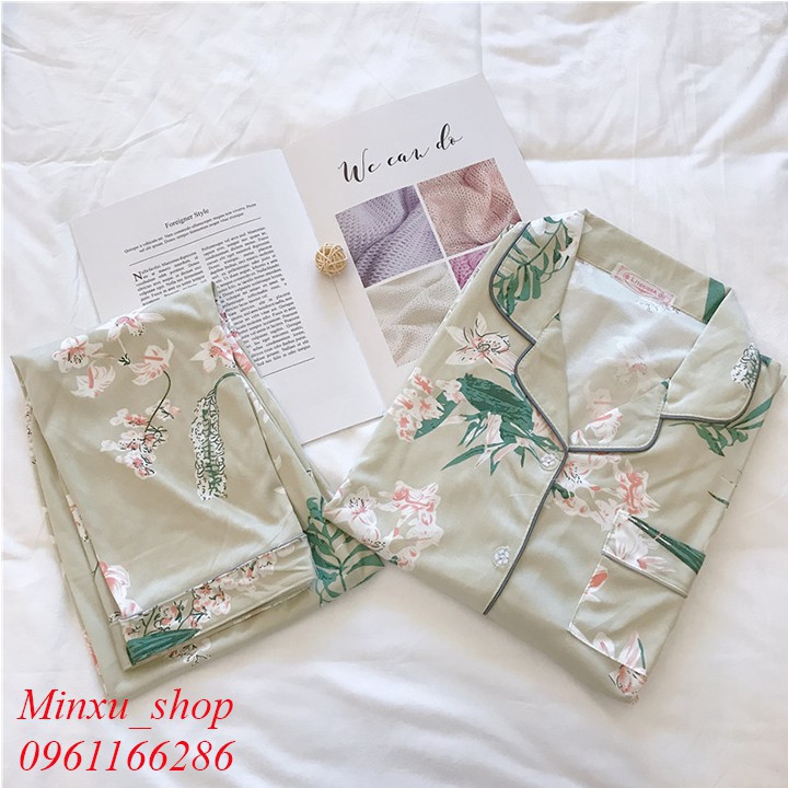 Bộ Pijama dài tay - sợi tơ sữa cao cấp mềm, mịn - siêu dễ thương mặc 4 mùa xuân hạ thu đông