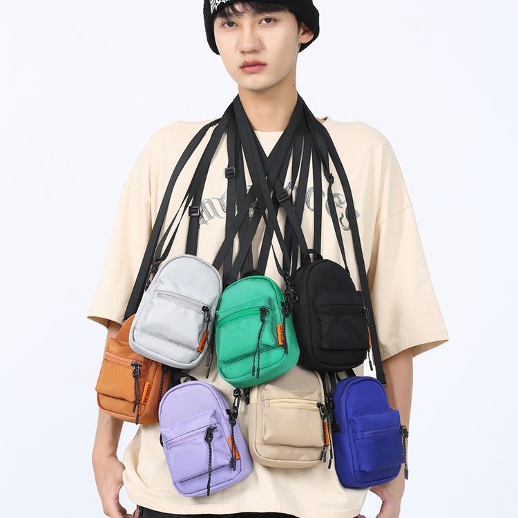 Túi Đeo Chéo Mini Bằng Nylon Thời Trang Hàn Quốc Cho Nam