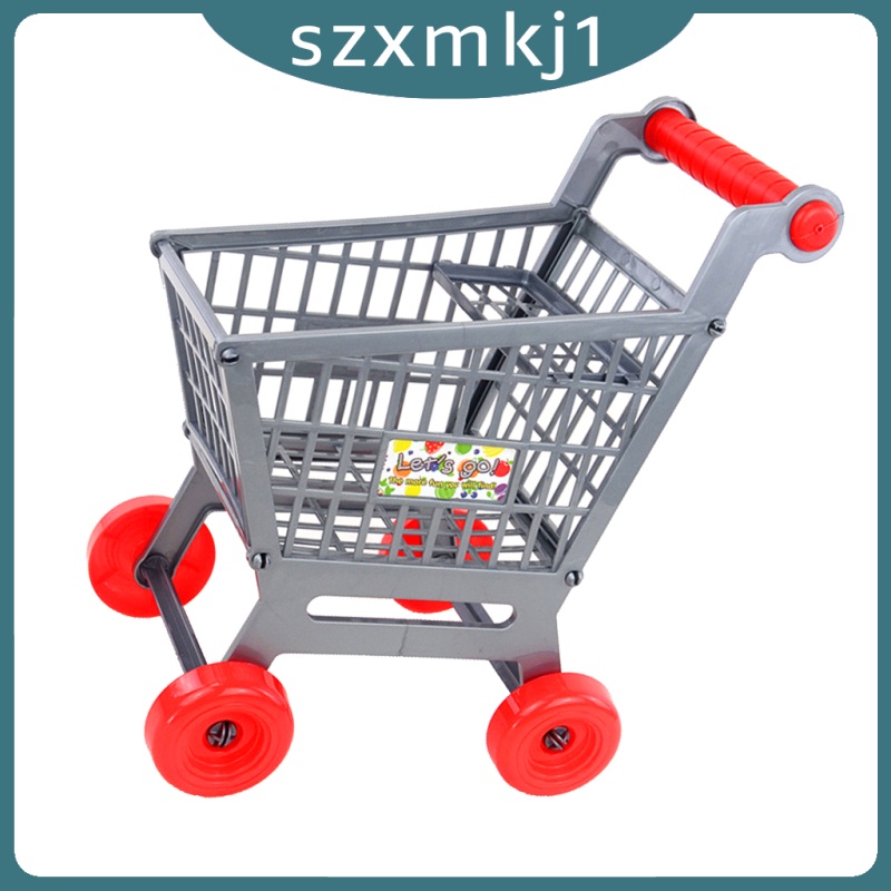Đồ Chơi Xe Đẩy Mua Sắm Mini Màu Xám Cho Trẻ Em
