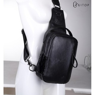 Túi Đeo Chéo b6 Da Xịn Không Nổ Size Lớn, balo Nam Thời Trang Đi Học Cao Cấp Có Cổng Sạc Điện Thoại