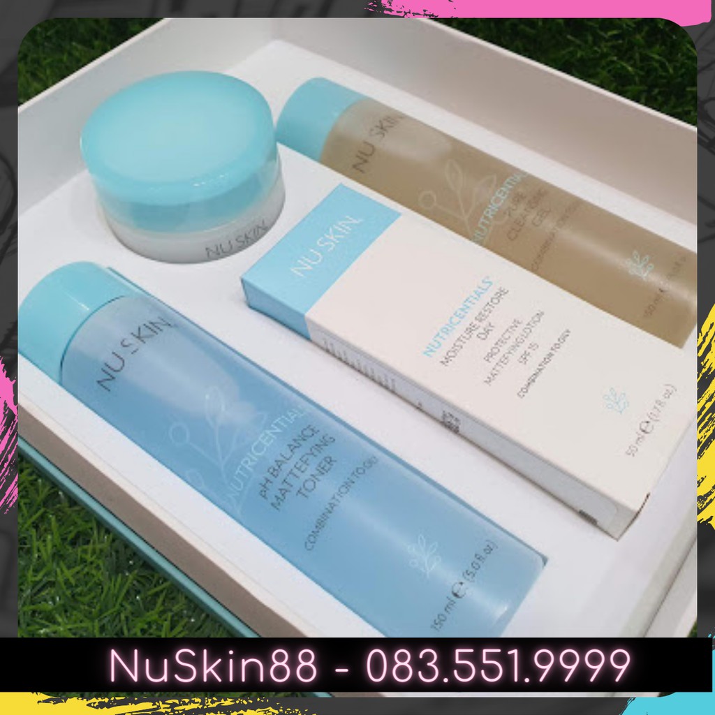 [ CHÍNH HÃNG 100% ] [INBOX NHẬN GIÁ SỈ] Bộ 4 sp Nutricentials cho da dầu Nuskin NuSkin 88