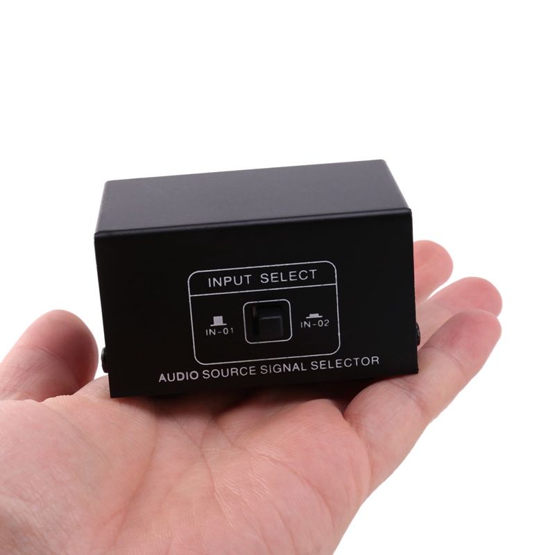 Bộ Chuyển Đổi Nguồn Điện 2 Trong 1 Ra 1 Đầu Vào 2 Cổng Ra RCA