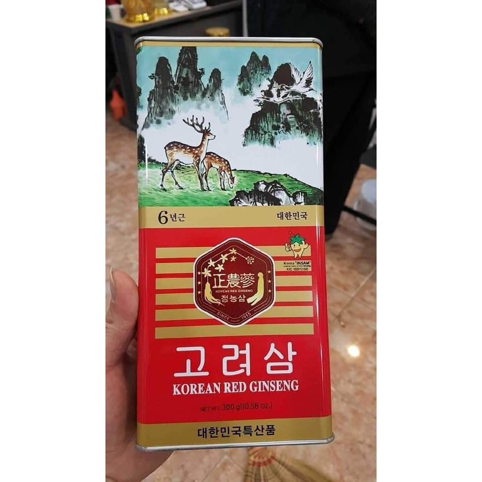 Sâm khô nguyên củ hộp thiếc- hộp 300g loại 11-20 củ | BigBuy360 - bigbuy360.vn