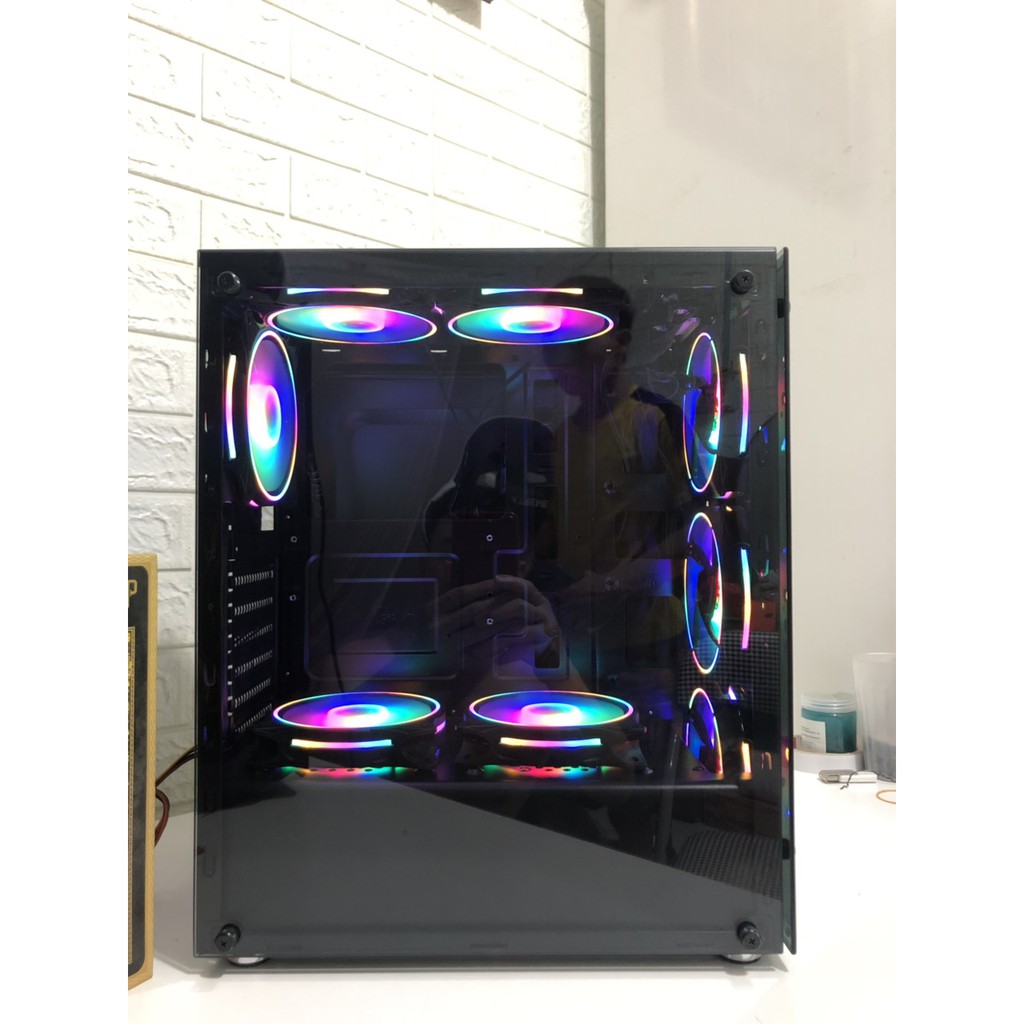 Vỏ Case RuBik II ( Thùng Máy Tính ) Sự kết hợp hoàn hảo với Fan RGB 366 hiệu ứng