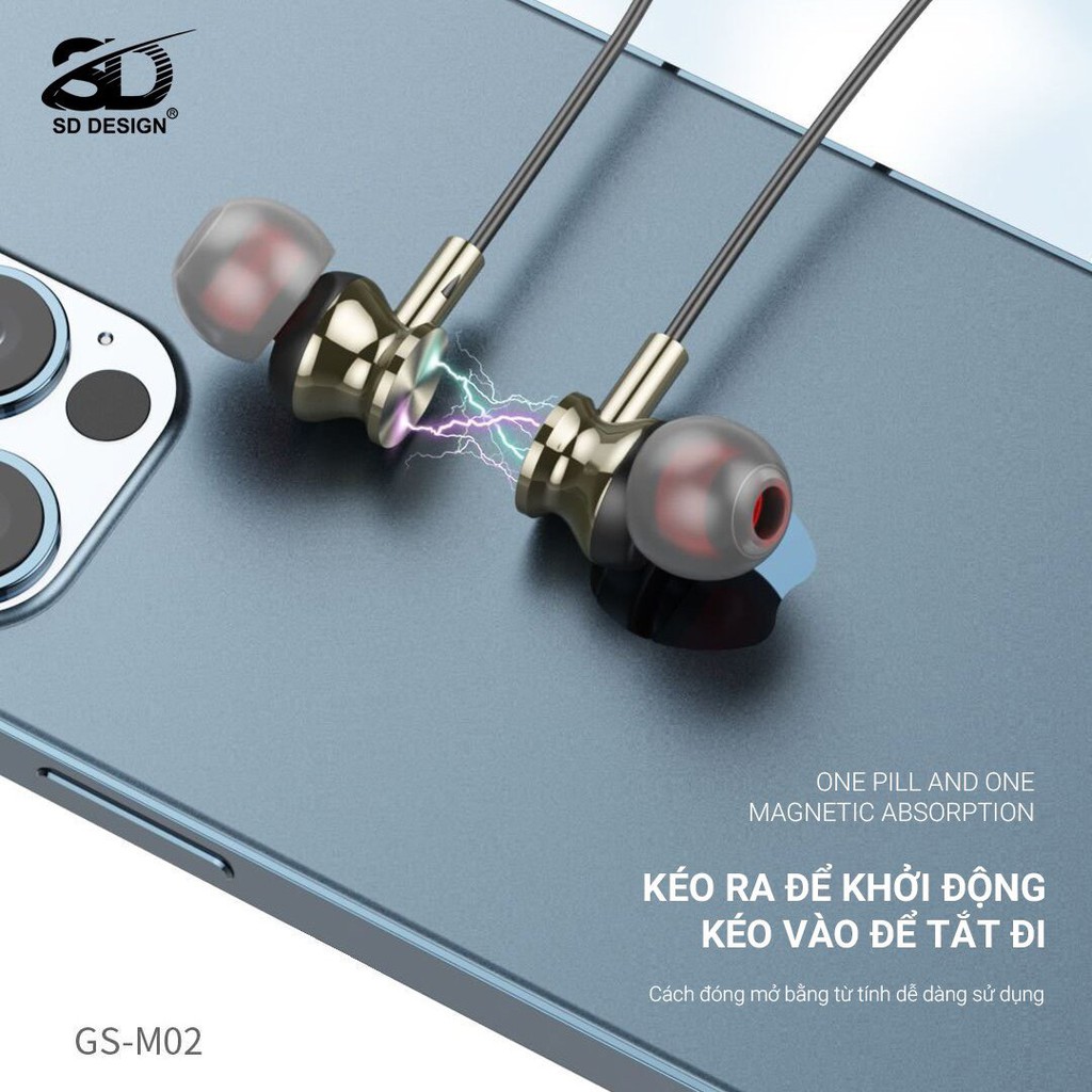 [Giá Sỉ] Tai Nghe Bluetooth Không Dây PH 16 - SD Design chính hãng, bảo hành 1 năm,chuẩn bass, Pin nghe 3-5 giờ pin trâu