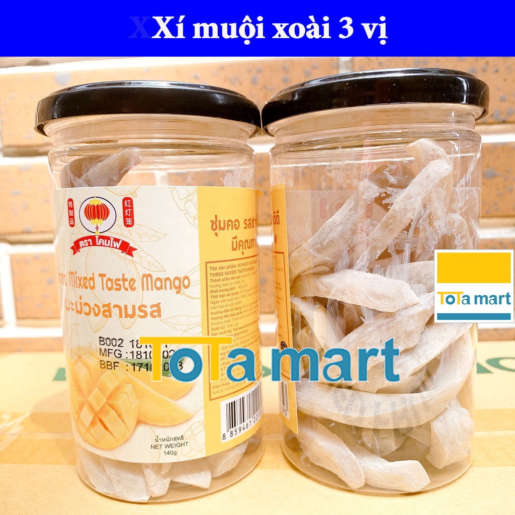 (hsd 10,11/2023) Xí muội Thái Lan KHOM FAI đèn lồng đủ 4 vị hũ 140g. Chính hãng.