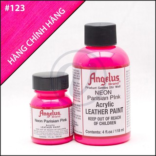 Parisian pink 123 - màu angelus leather paint neon vẽ da, vải, custom giày