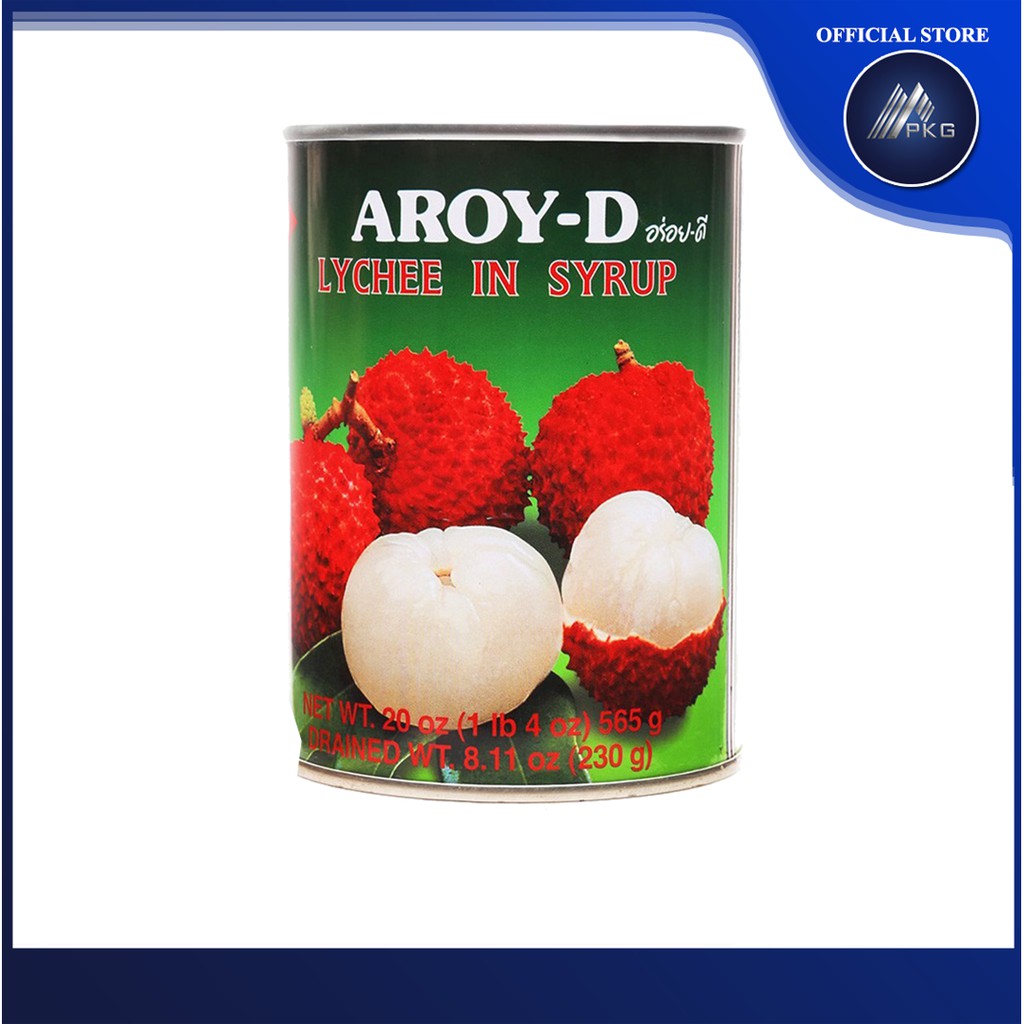 Trái vải ngâm nước đường Aroy-D 565 g