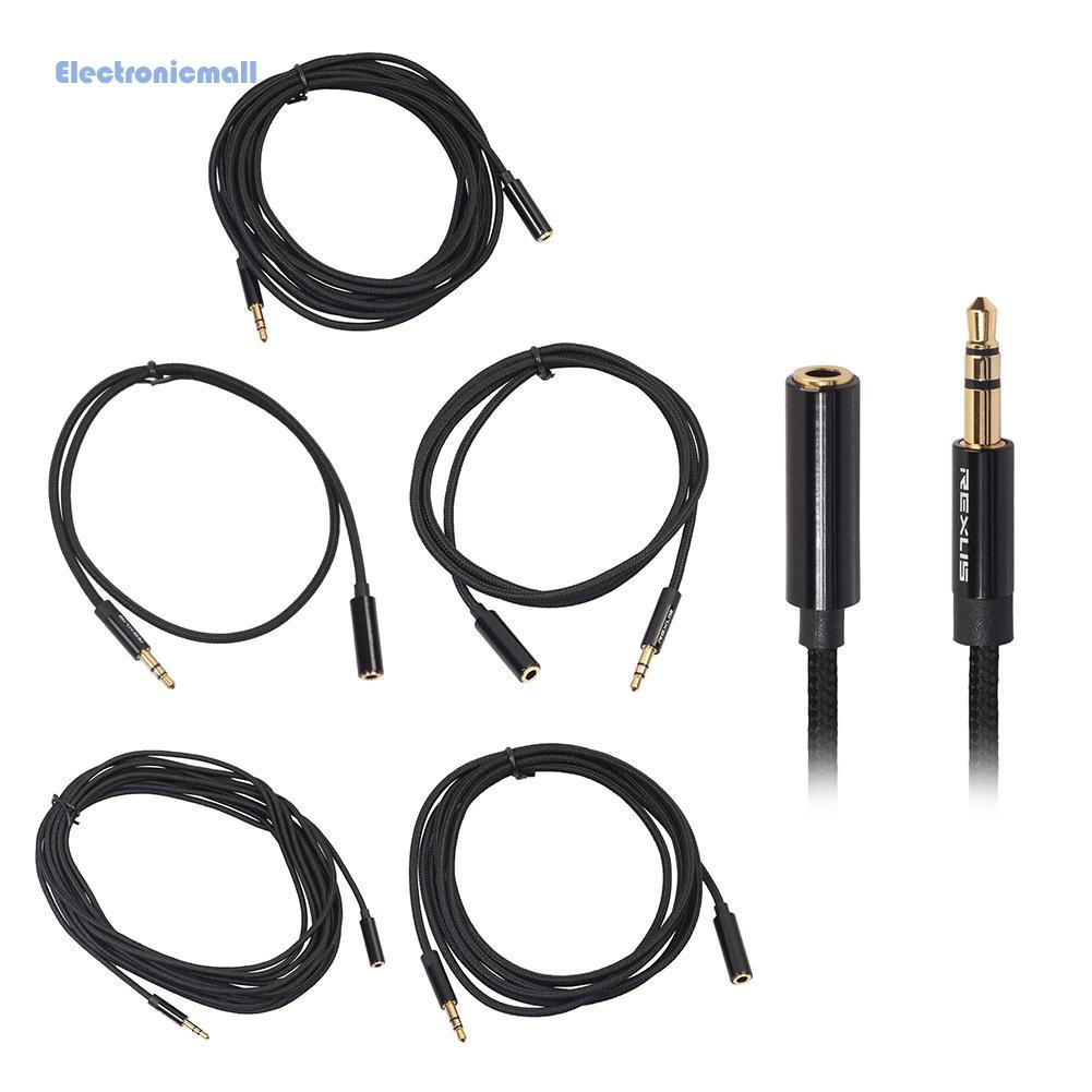 Dây cáp âm thanh nối dài sợi bện đầu cắm sang lỗ cắm 3.5mm dành cho tai nghe