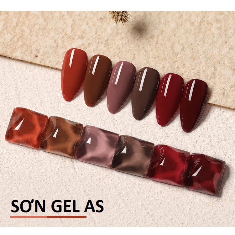 Sơn gel AS - màu nâu đỏ mã CT