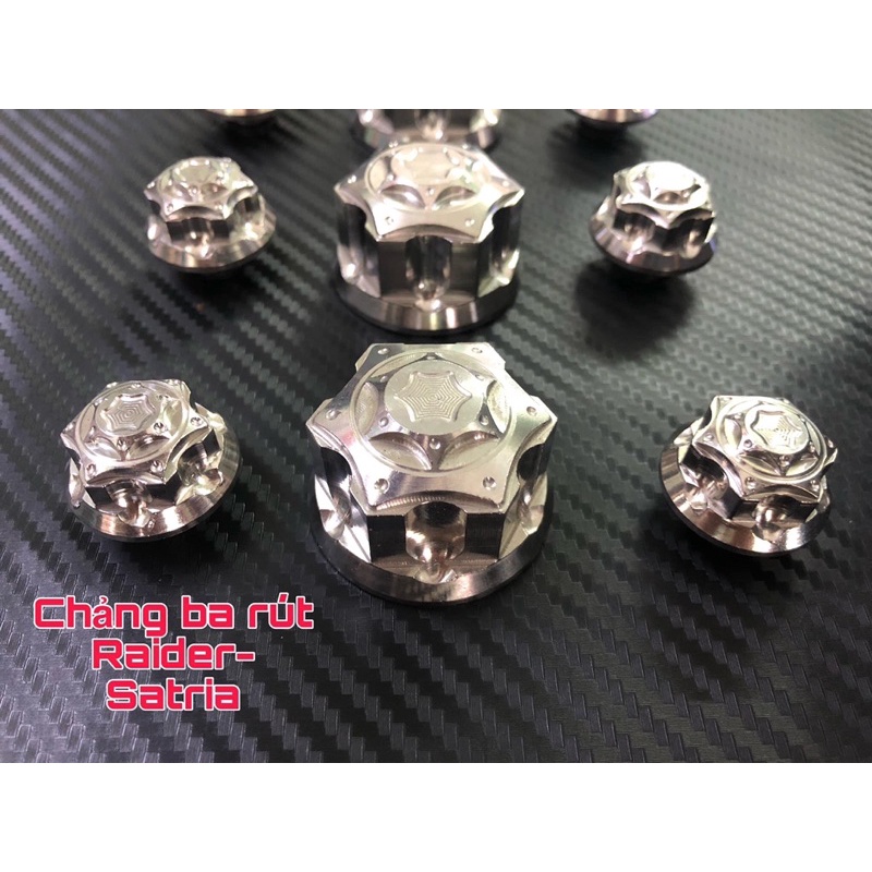 Combo full ốc chảng ba inox304 cho xe Raider,Satria