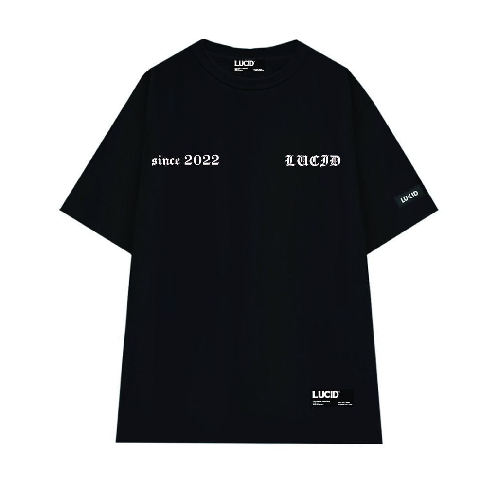 Áo thun LUCID L5 nam nữ unisex tay lỡ oversize chất liệu cotton co dãn fullbox - LOCAL BRAND