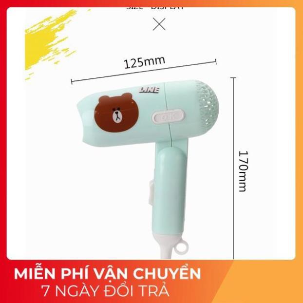 [FREESHIP] Máy sấy siêu cute gấu vịt thỏ gấp gọn mini 450W