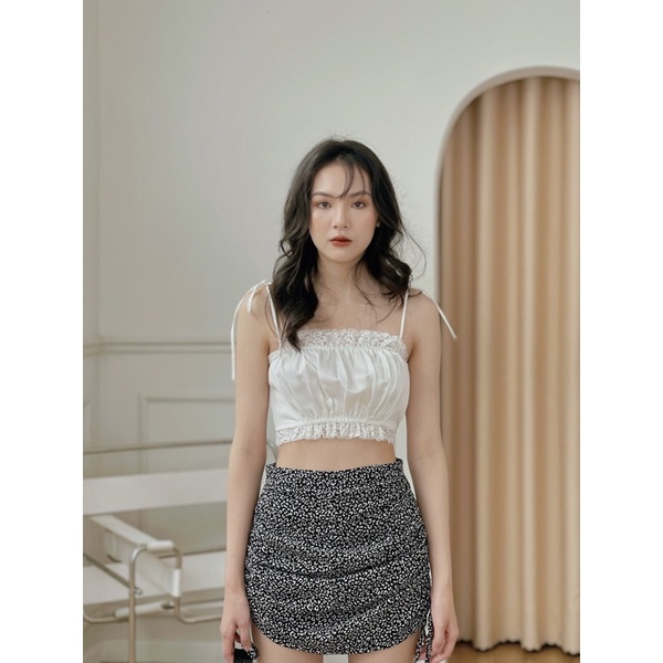 Chân váy beo dây rút Ebublio