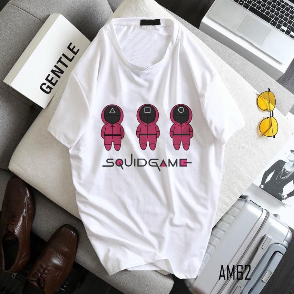 AM62 - Áo thun SQUID GAME Trò Chơi Con Mực - Hottrend 2021 Form Rộng 100% Cotton - Nam, Nữ Unisex 5S
