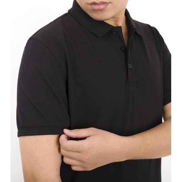 Áo Polo Pique thế hệ 2 màu Đen Dark Night chất liệu cotton cao cấp thương hiệu Coolmate