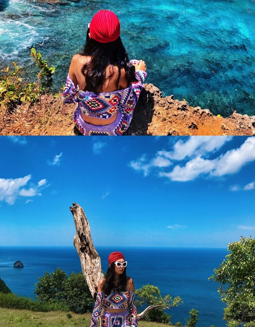 Turban đội đầu boho.