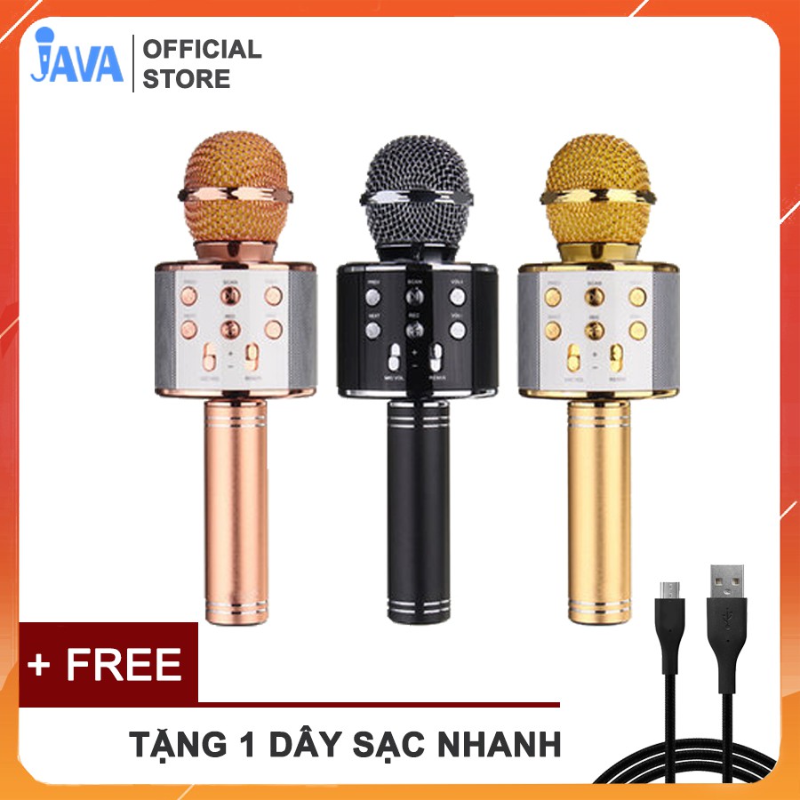 Micro karaoke kèm Loa Bluetooth WS-858