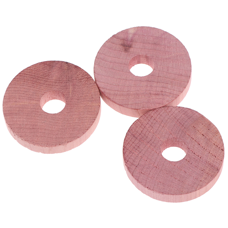 Blowgentlyflower 10Pcs Cedar Wood Cedar Ring Wardrobe Pure Insect Repellent Camphor Moth Ball BGF