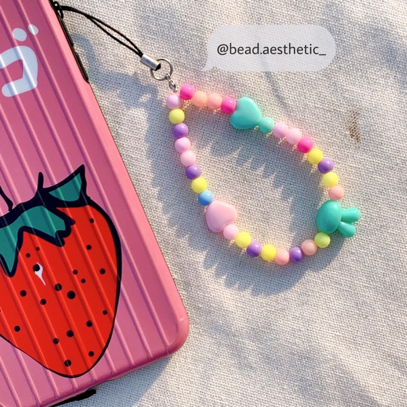 Phone Strap - Dây đeo điện thoại đáng yêu pastel phong cách Hàn Quốc | @bead.aesthetic_