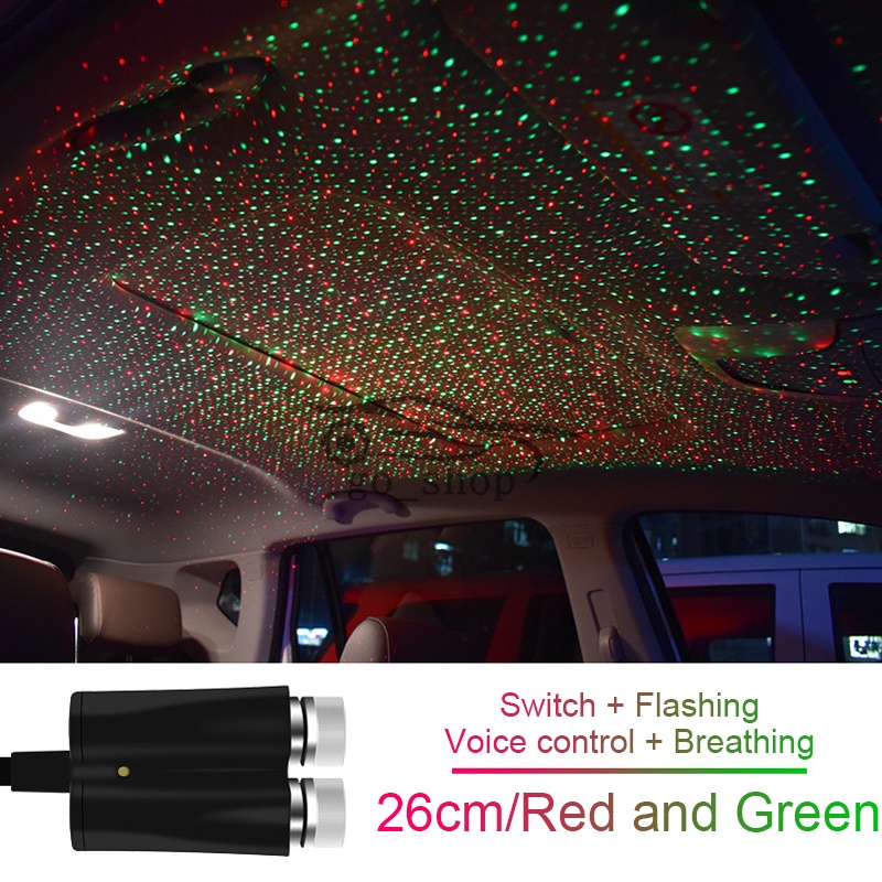Đèn LED Chiếu Tạo Hiệu Ứng Bầu Trời Đầy Sao Âm Nhạc Trên Nóc Xe Hơi Điều Khiển Bằng