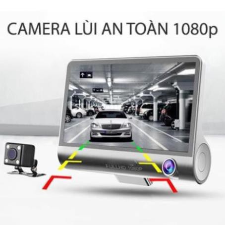 Camera hành trình ô tô 3 mắt X005 4 inch fullHD 1080p , camera sau chống nước - BM31 - BẢO HÀNH 6 THÁNG | BigBuy360 - bigbuy360.vn