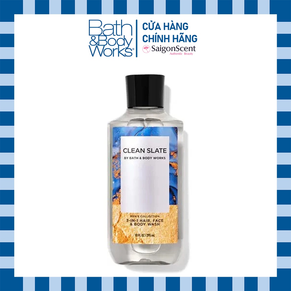 Tắm gội toàn thân nam Bath & Body Works - Clean Slate (295ml)