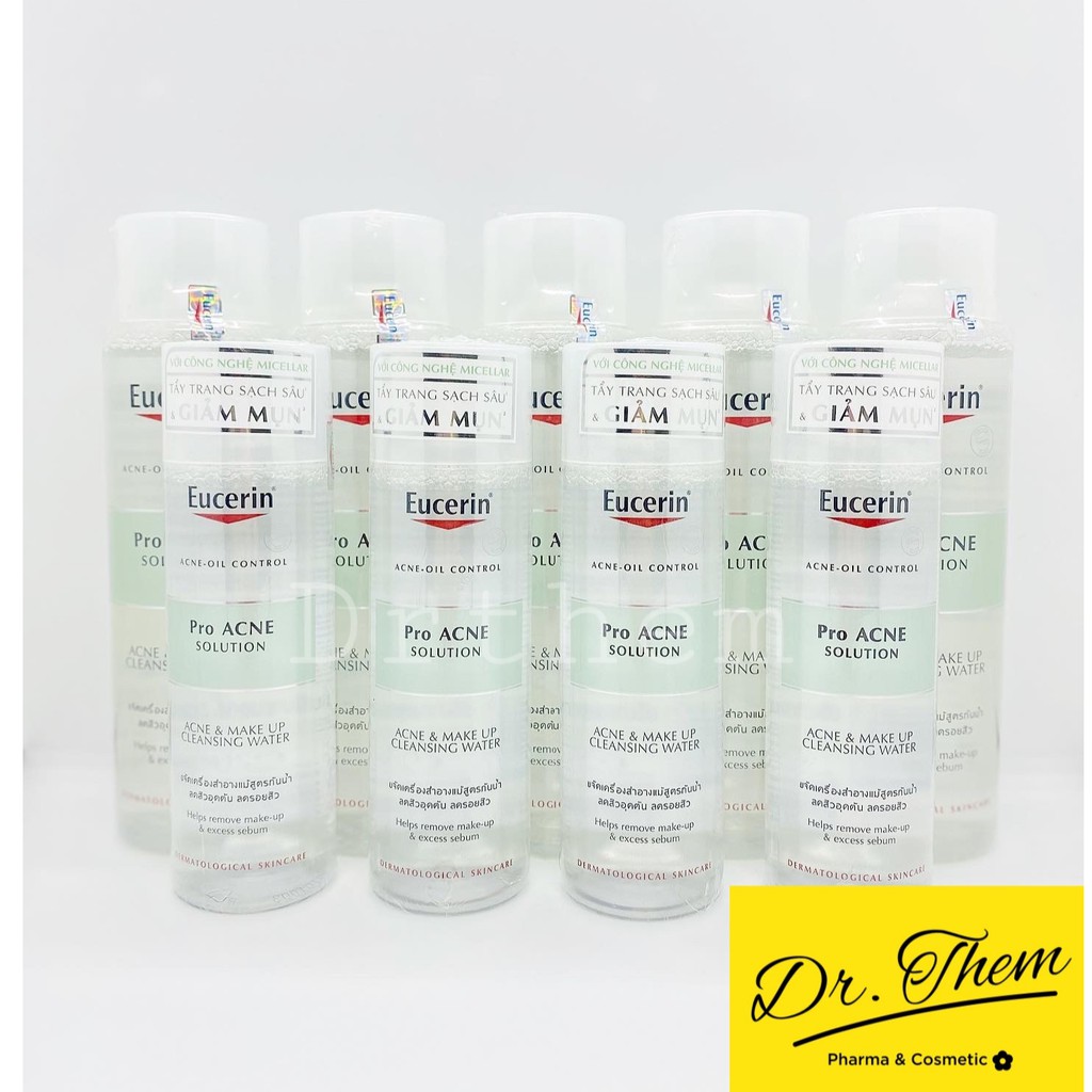 Nước Tẩy Trang Cho Da Dầu Mụn Eucerin Pro Acne Solution Acne & Make Up Cleansing Water 125ml-200ml Proacne | BigBuy360 - bigbuy360.vn