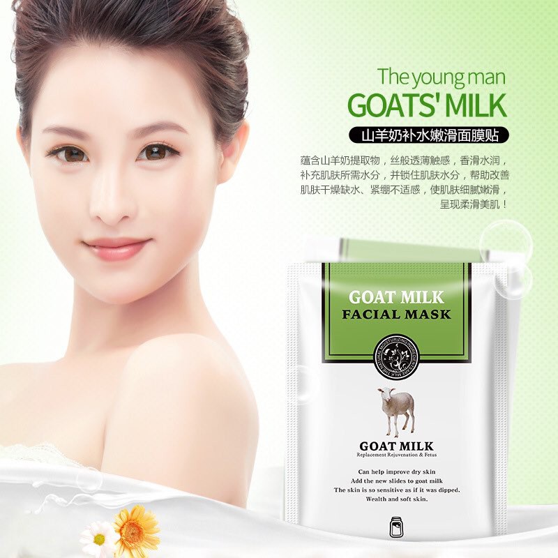 [HOT] ✨MẶT NẠ SỮA DÊ GOAT MILK LÀM MỀM DA ẨM MỊN CĂNG MƯỚT✨