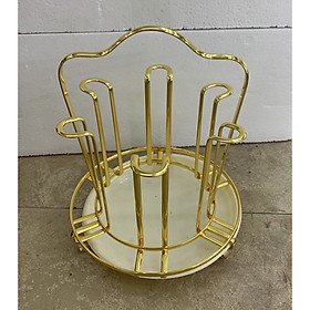 Khay Úp Cốc, Giá Úp Cốc Kim Loại Mạ Vàng Sang Chảnh