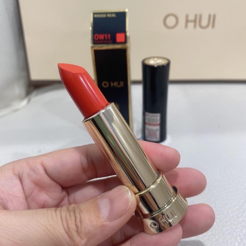 Son môi màu cam cháy OW11 OHUI OHUI Rouge Real Lipstick Full 3,5 gam - Có tem LG Vina