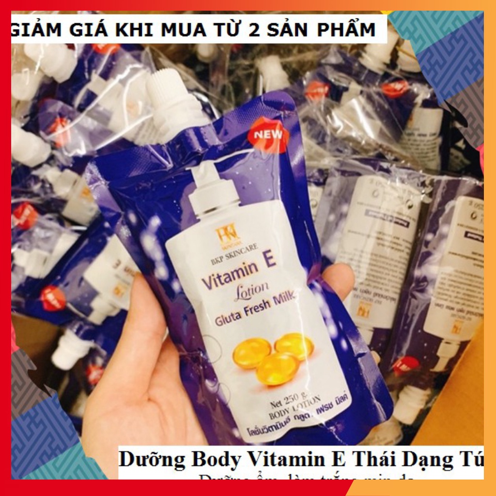 Dưỡng Body Dạng Túi Vitamin E Thái
