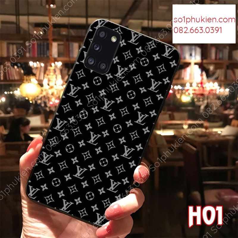 ỐP lưng SAMSUNG A31/ A51/ A71/ M51/ A12/ A30S/ A50/ A50S ép kính nano CHỐNG BỂ họa tiết LV bền đẹp