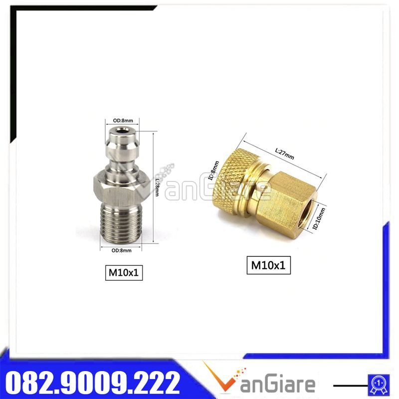 Khớp nối nhanh cho van nạp 1 chiều (chỉ khớp nối)