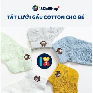 Tất lưới gấu cho bé trai bé gái