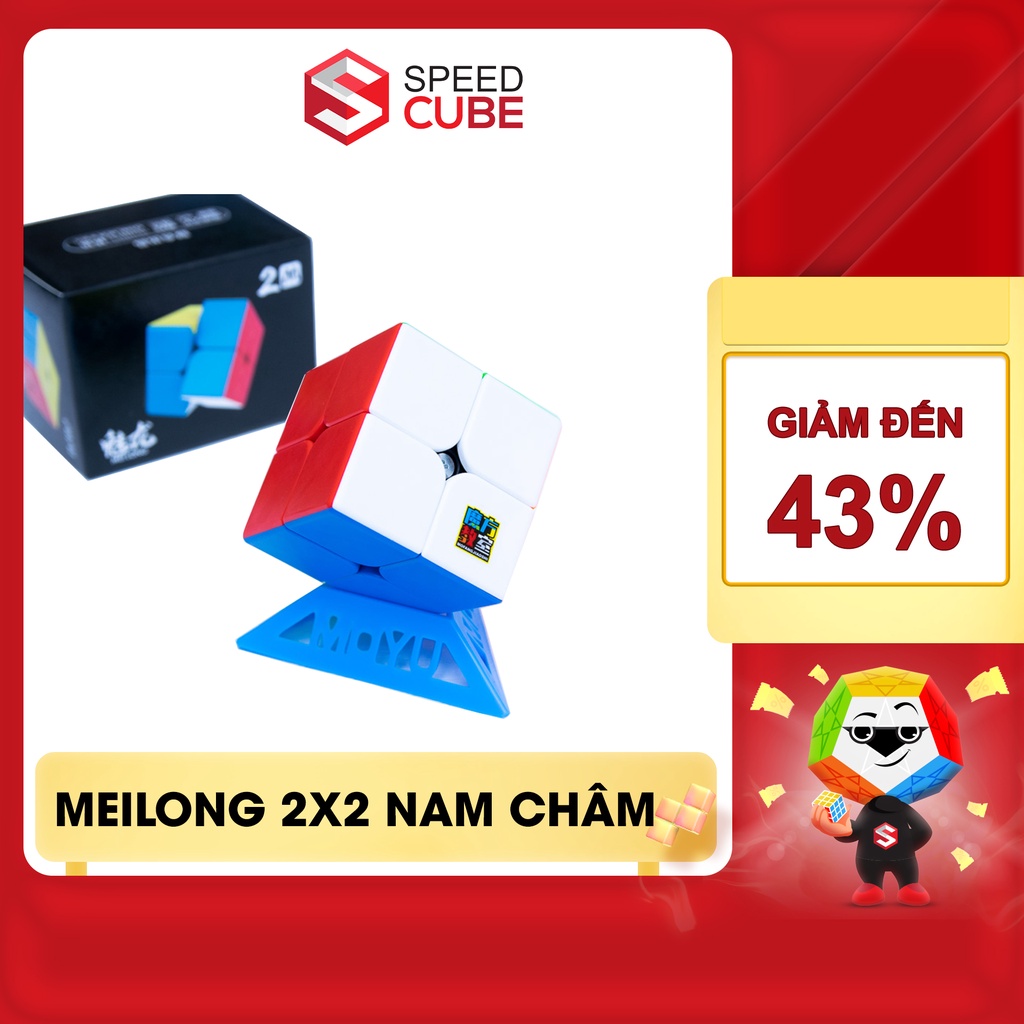 Rubik 2x2 Moyu Meilong 2M Stickerless Có Nam Châm - Shop Speed Cube