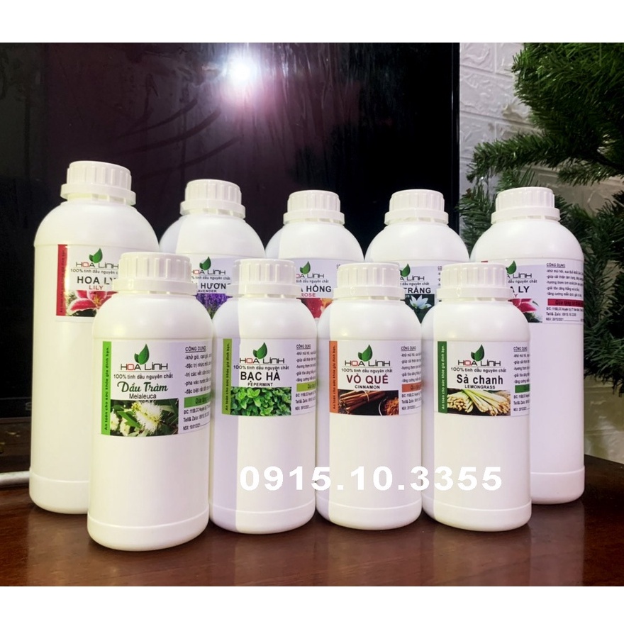 Tinh dầu SẢ CHANH nguyên chất , chai lớn 1 lít