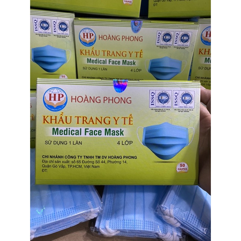 Khẩu Trang Y Tế Kháng Khuẩn HP (50Cái/ Hộp)