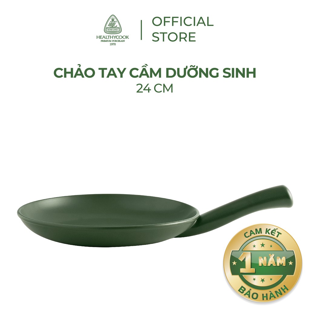 Chảo tay cầm dưỡng sinh Minh Long 24cm