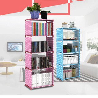 Kệ sách 4 tầng lắp ghép tiện dụng [ĐƯỢC CHỌN MÀU]