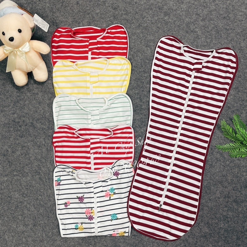 [Tặng Yếm] Nhộng Chũn, Quấn Chũn,Túi ngủ cho bé [ 100% COTTON HÀN ] cho trẻ sơ sinh giúp bé ngủ ngon sâu giấc